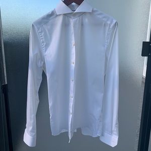 Men’s White Eton Dress Shirt